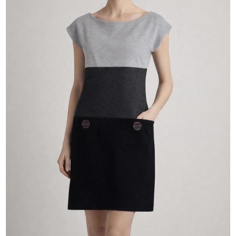 Bailey 44 Colorblock Mini Dress in Stretchy Knit size S - Picture 2 of 5